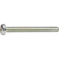 Vis métaux cylindrique bombée cruciforme acier zingue 4 x 10