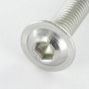 Vis bombée hexagonale creuse 4x16 embase 10.9 brut