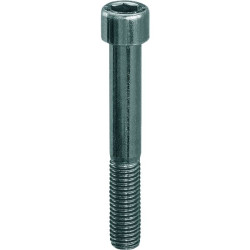 Vis cylindrique hexagonale creuse din 912 m5x25 8.8 zingue bleu