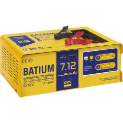 Chargeur batterie prof.automatique batium 7-12 - 6/12 v 230 v 105 w