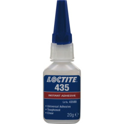 Adhesif instantane forte resistance clair 435 flacon 20 gr