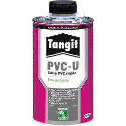 Tangit colle pvc rigide eau potable boite 1kg + pinceau
