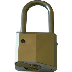 Cadenas gera laiton nickele a demi cylindre profile (non fourni)