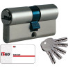 Cylindre isr6 - 5 cles reversibles 2 entrees + carte reappro 30 x 50