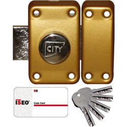 Verrou city25 r6 a bouton garantie 10 ans cylindre de 45 mm