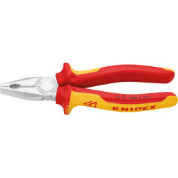 Pince universelle vde ave c branches multicomposant 180mm knipex
