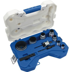 Scie trepan : coffret industrie d,16a 76mm+2 arbre - 1200g