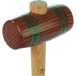 Maillet bois dynachoc diam. 60 mm lg 320 mm manche hickory frette