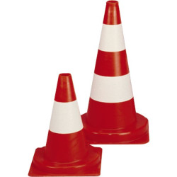 Balise pvc 30 cm 1 bande blanche