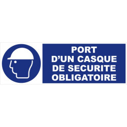 Panneau obligation 450x150mm 410 port de gants protection obligatoire