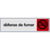 Plaque signalisation 170 x 40 mm plexiglass couleur 425 prive