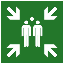 Plaque 330x120mm sortie de secours