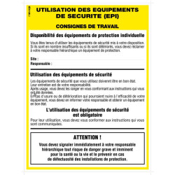 Panneau 480 x 480 mm les consignes de securite 421