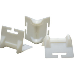 Coin de protection de sangles ouvertpvc blanc 25 à 75 mm - 126 x 113 mm