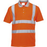 Polo hivi manche courte orange t.l