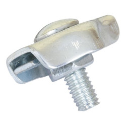 Serre cable plat acier cadmie 1 boulon diam. 2