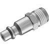 Embout p/raccord rapide 6mm male 1/4 gaz