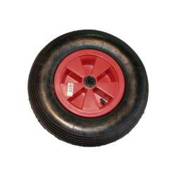 Roue serie pneumatic gonflable noir diam. 260 x 74 x 25 alesage 20