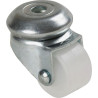 Roulette serie unic plastique blanc pivotante diam. 40 h. 50