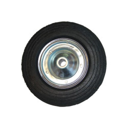 Roue de brouette corps tole bandage caoutchouc diam. 400 ales. 25