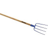 Fourche a fumier a douille 4 dents 30 cms po 180 emmanche 1350 x 40