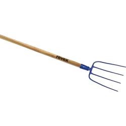 Fourche a fumier a soie 4 dents 30 cms po 230 emmanche 1350 x 38