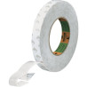 Mousse double face acrylique ep. 1mm invisible transparent 10 m x 19 mm