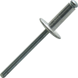Rivet alu/acier tete large 14 mm diam. 4,8 x 10 mm - mbox de 250