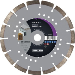 Disque diamant pro beton tronconnage beton diam. 230 x 22,2 a segments