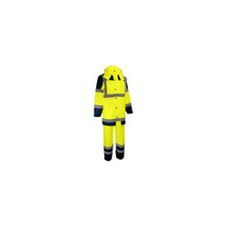 Complet de pluie jaune fluo poly end pu, xl