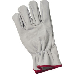 Gant cuir de bovin tout fleur serrage elastique taille 11
