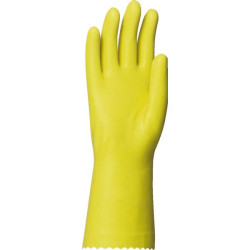Latex menage jaune floq. t9