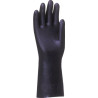 Gant latex / néoprène floque coton lg 320 mm noir taille 10