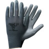 Gant nylon enduit polyurethane jauge 13 gris poignee elastique taille 9