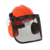 Casque forestier casque hg9020 + antibruit hg1670 porte visiere +visi