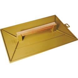 Taloche abs 34x23 rectangle jaune