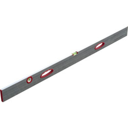 Regle a niveau 2 m - profile 100 x 18 - 2 poignees 2 fioles