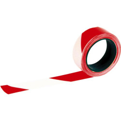 Ruban ''rubaplast'' rouge blanc 500mx50