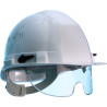 Casque chantier visioceanic en397 vert rb40 lunette incorporee