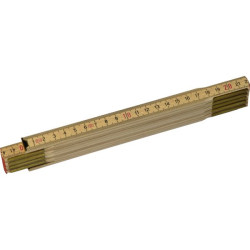 Mesure pliante 2m x 15mm bois naturel
