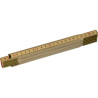 Mesure pliante 2m x 15mm bois naturel