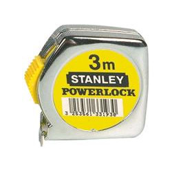 Mètre-ruban de poche powerlock métal 3mx12,7mm stanley