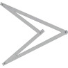 Equerre depliante professionnelle 1220 x 50 x 20 mm