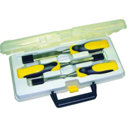 Ciseau a bois bimatiere - jeu de 3pcs