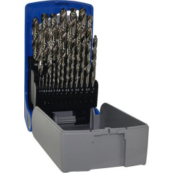 Coffret de 25 forets metaux hss taille meule