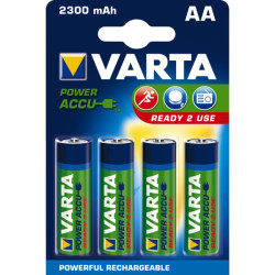Pile rechargeable varta - blister 4 accus aaa 800 mah pret a l'emploi