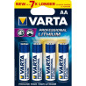 Pile professional lithium aa blister de 4 pièces v arta