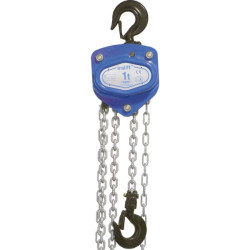 Palan manuel a chaine tralift 0,5 t avec 5 metres de chaines 3029961