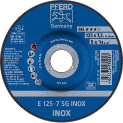 Meule d'ébarbage coudée p our crni a30nsg 125x7,2mm pferd