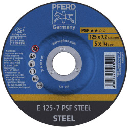 Meule d'ébarbage coudée a30pps 178x7mm pferd